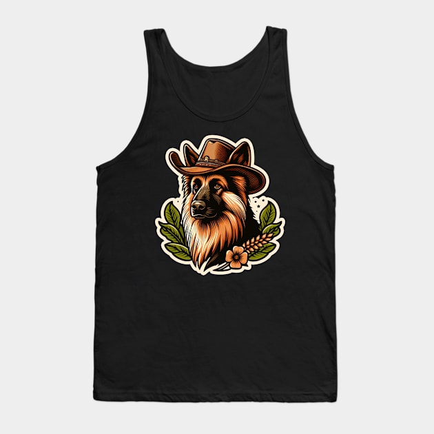 German Shepherd Cowboy Tank Top by k9-tee